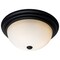 Nuvo 3-Light 15-Inch Flush Mount, Matte Black Finish Opal Glass 60/129 - alternate 8